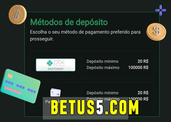 O cassino betus bet oferece uma grande variedade de métodos de pagamento