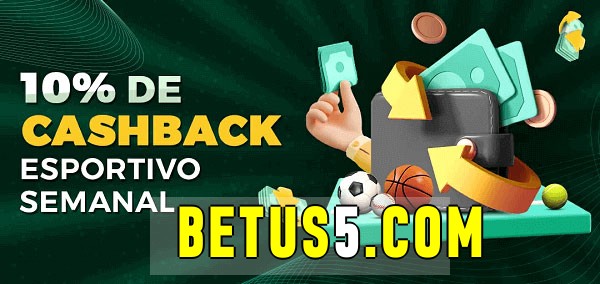 10% de bônus de cashback na betus 